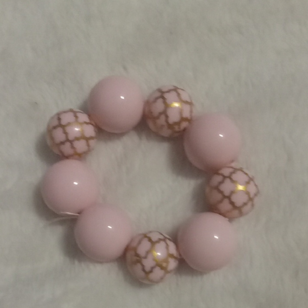 Elegant Pink Beaded Bracelet